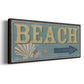 Shoreline Signs III - Floater Framed Canvas Print