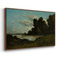 The River Loire at Nevers, 1901 - Floater Framed Canvas Print