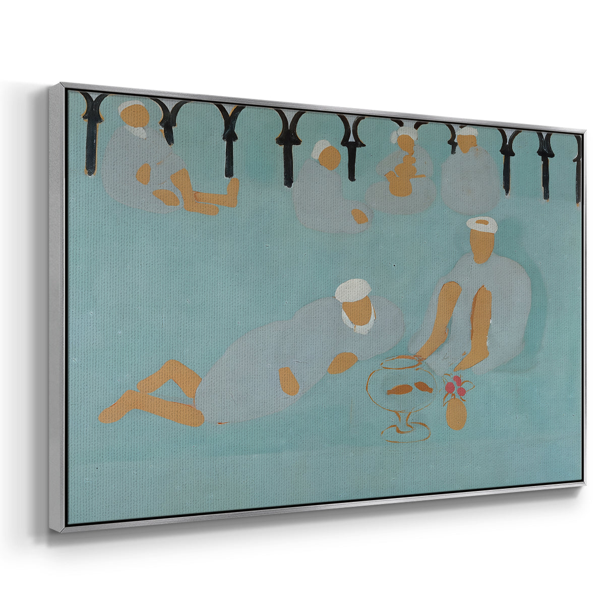 Arab Coffeehouse (Le café Maure), 1913 - Floater Framed Canvas Print