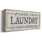 Laundry Gathers - Floater Framed Canvas Print