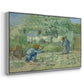 First Steps after Millet, 1890 - Floater Framed Canvas Print