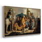 David with Goliath's Head in front of Saul, for Rembrandt, 1627 - Floater Framed Canvas Print