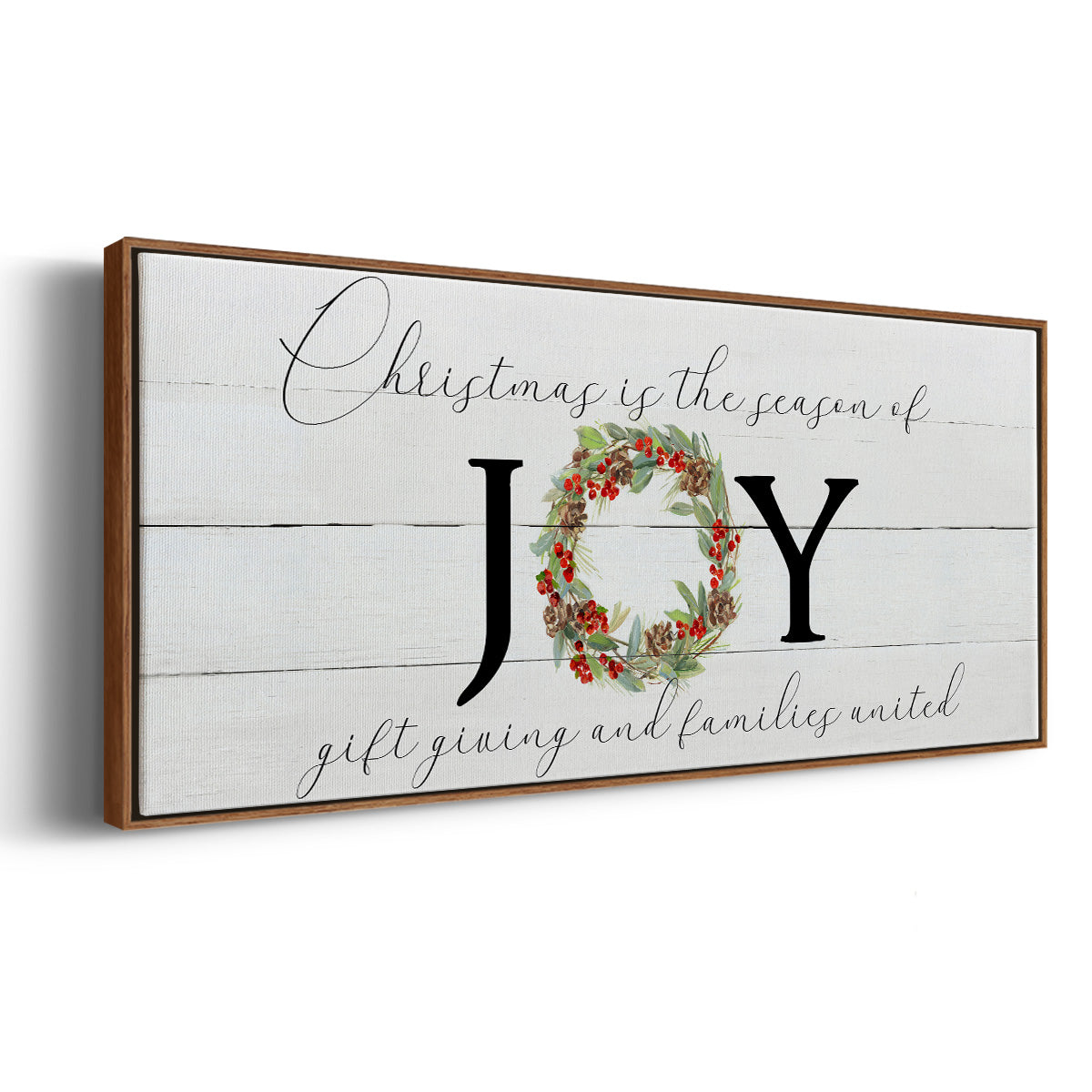 Season of Joy - Floater Framed Canvas Print