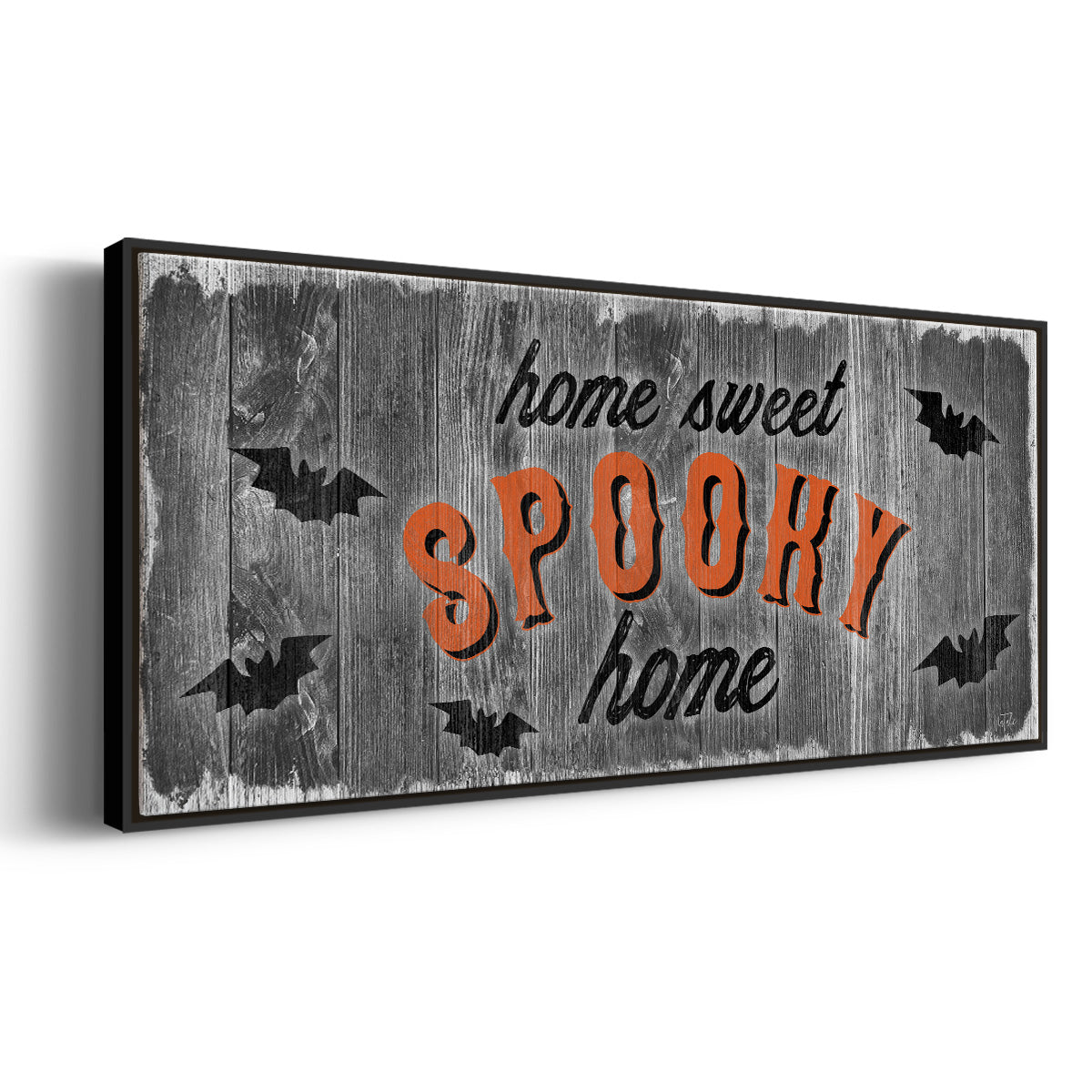 Home Sweet Spooky - Floater Framed Canvas Print