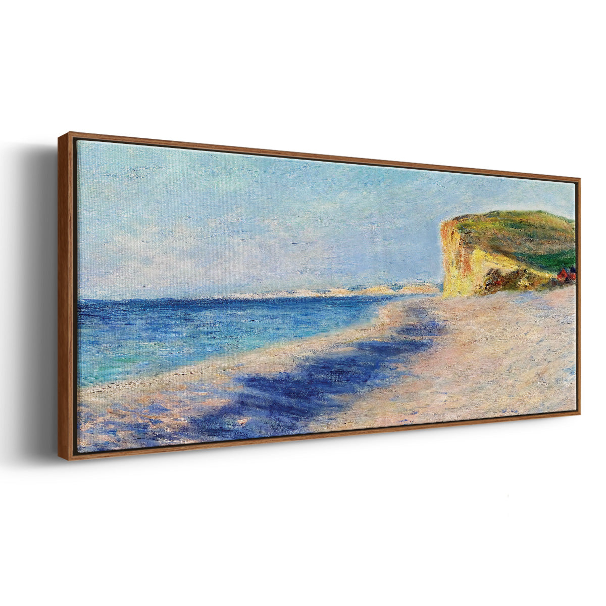 Pourville, Near Dieppe, 1882 - Floater Framed Canvas Print