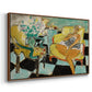 Seated Woman with Flower, 1942 - Floater Framed Canvas Print