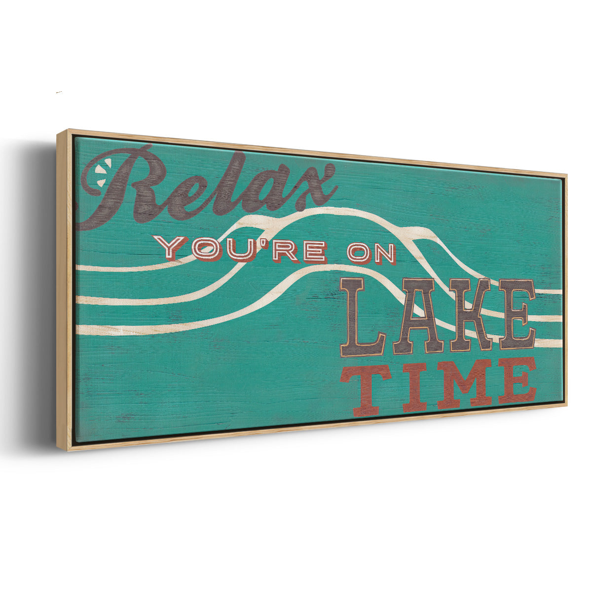 Cabin Life Collection H - Floater Framed Canvas Print