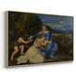 The Aldobrandini Madonna, 1532 - Floater Framed Canvas Print