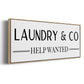 Help Wanted - Floater Framed Canvas Print