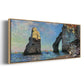 The Rocky Cliffs of Étretat - Floater Framed Canvas Print