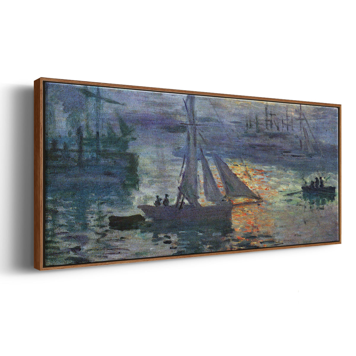Sunrise at Sea - Floater Framed Canvas Print