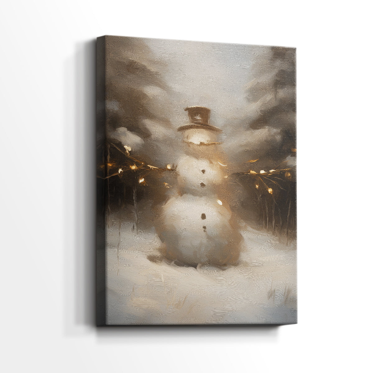 Candlelit Lantern Serenade - Canvas Art Print