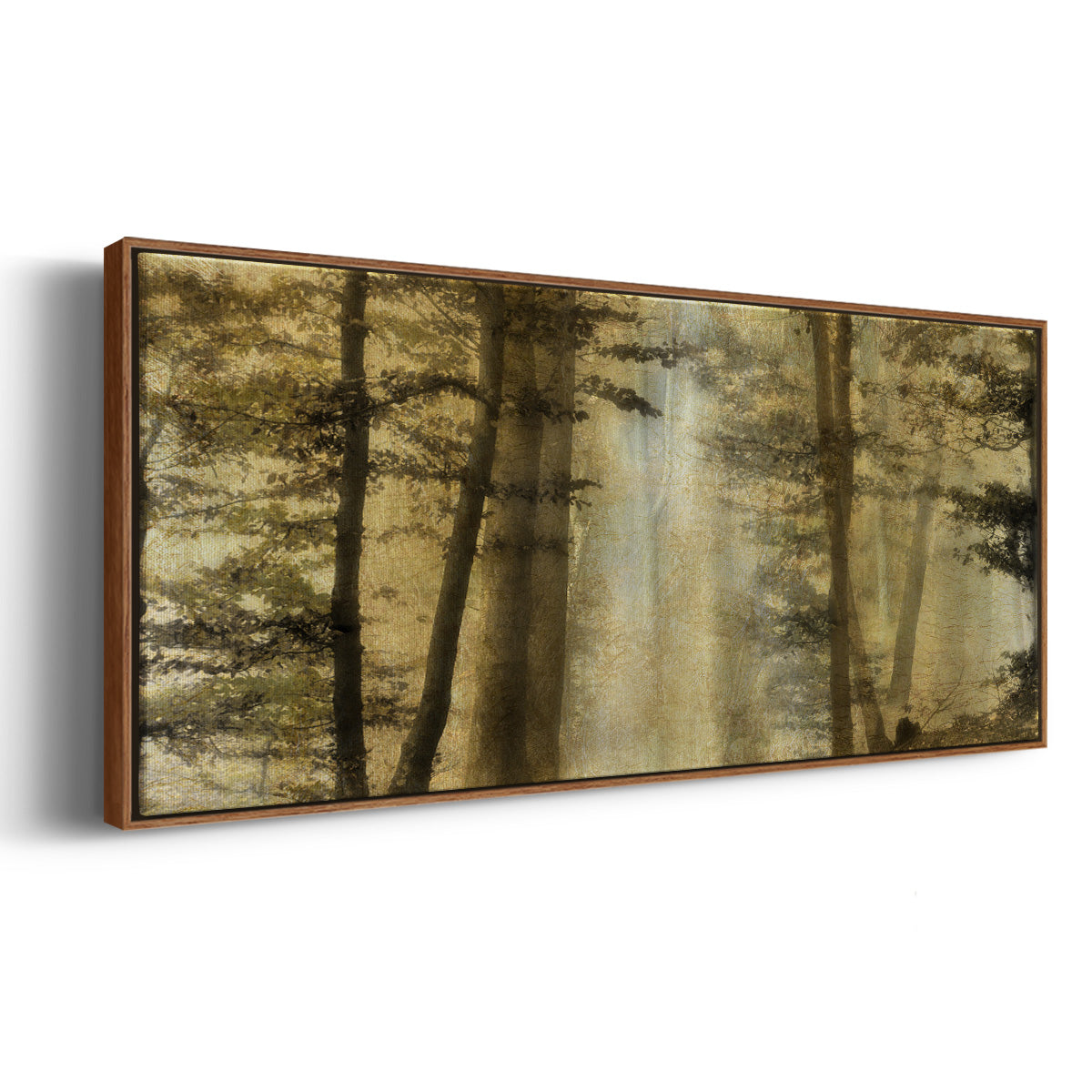 Golden Magic - Floater Framed Canvas Print