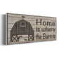 Home & Farm III - Floater Framed Canvas Print