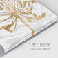 Golden Gilt Bloom II - Canvas Art Print
