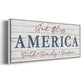 God Bless America - Floater Framed Canvas Print