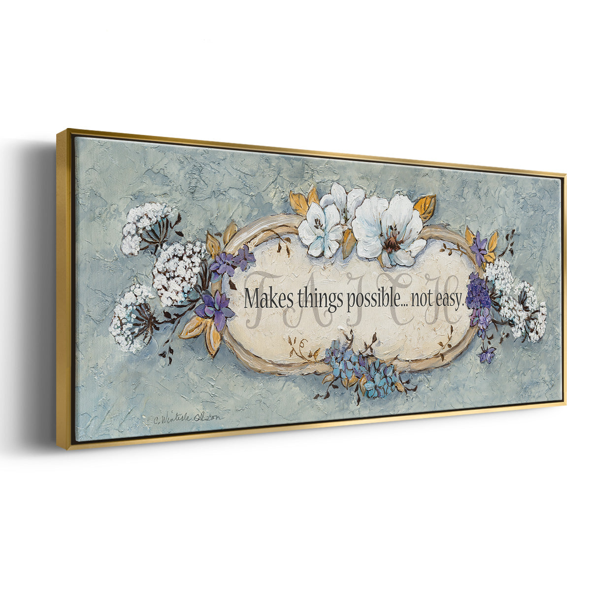 Faith - Floater Framed Canvas Print