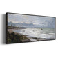 The Beach at Saint Adresse, 1876 - Floater Framed Canvas Print