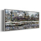 Snow in Vétheuil - Floater Framed Canvas Print