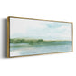 Green Ribbon Coast II - Floater Framed Canvas Print