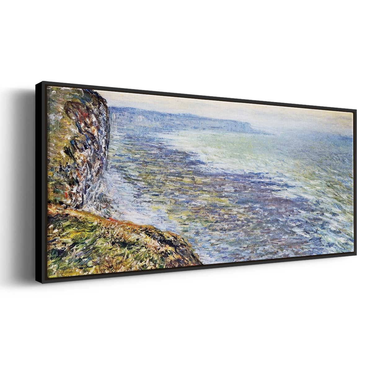 Seascape Near Fecamp, 1881 - Floater Framed Canvas Print