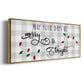 Buffalo Check Merry - Floater Framed Canvas Print