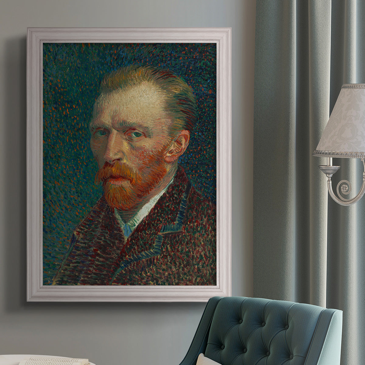 Self-Portrait, 1887 - Ornate Framed Canvas Print