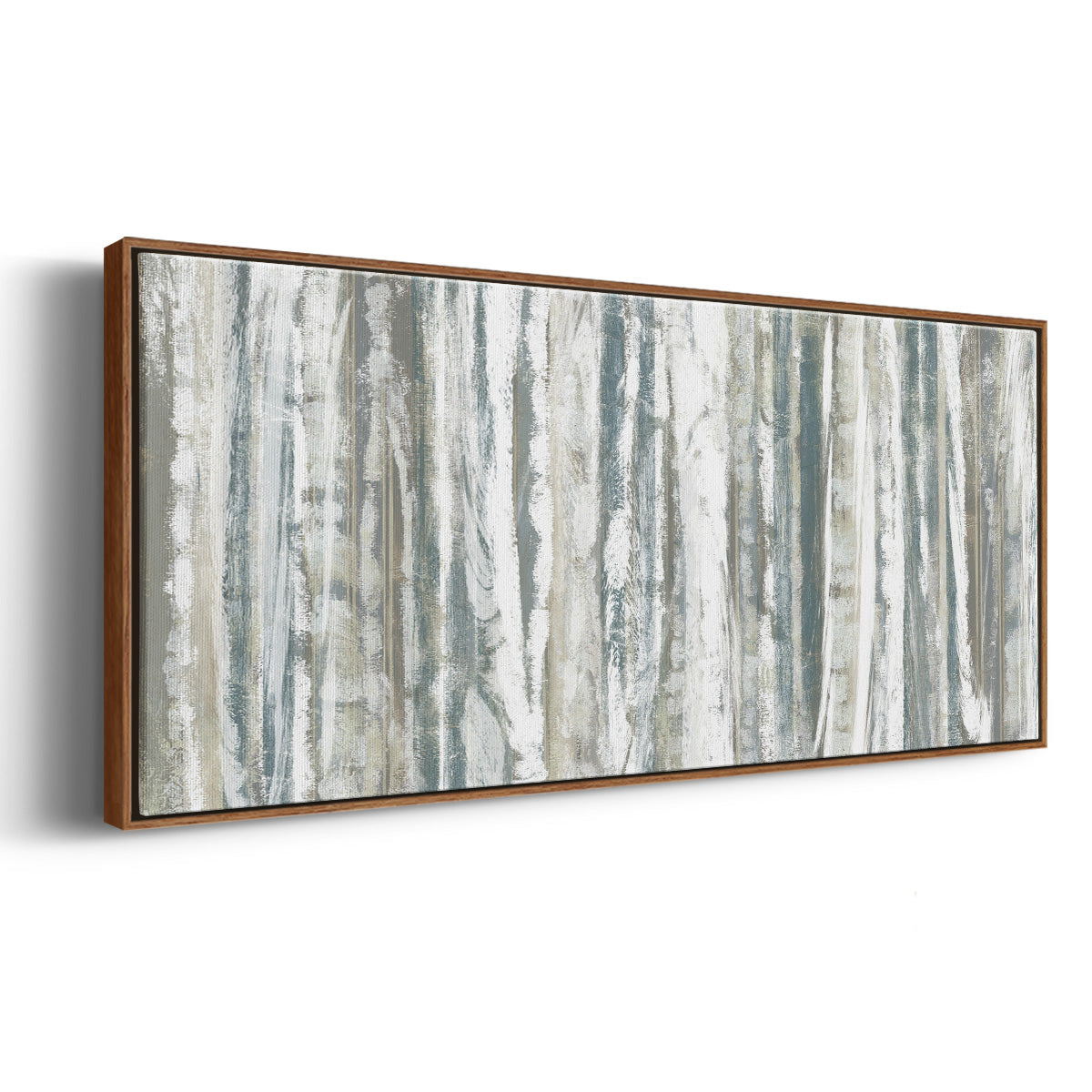 Treeline Strata I - Floater Framed Canvas Print