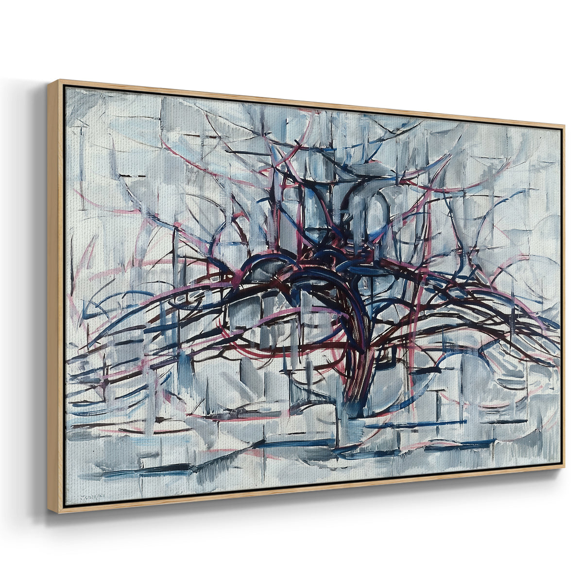 Horizontal Tree, 1912 - Floater Framed Canvas Print