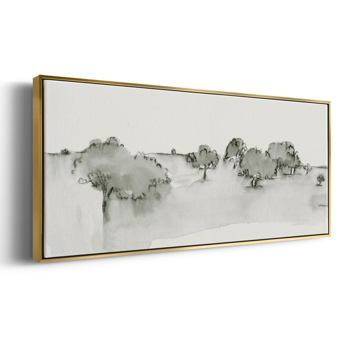 Scenic Scribble I - Floater Framed Canvas Print