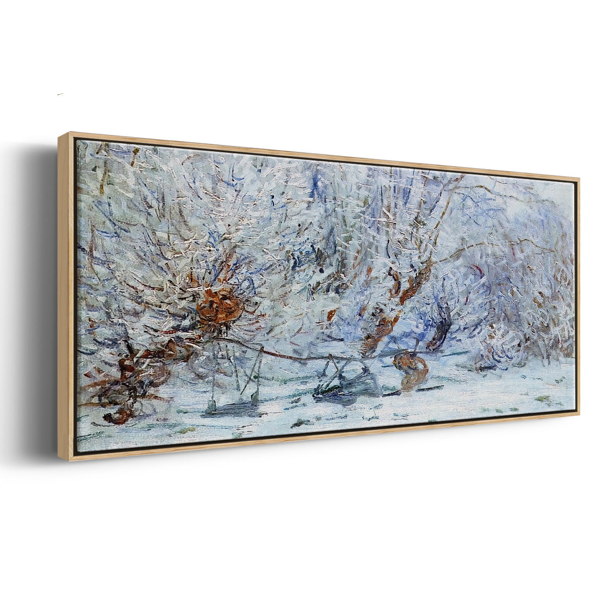 The Frost, 1885 - Floater Framed Canvas Print
