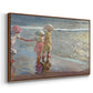 The Three Sisters on the Beach, 1908 - Floater Framed Canvas Print