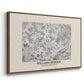 Fleurs, 1866 (Morris Inspired) - Floater Framed Canvas Print