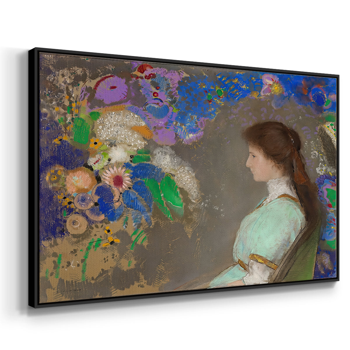Portrait of Violette Heymann, 1910 - Floater Framed Canvas Print