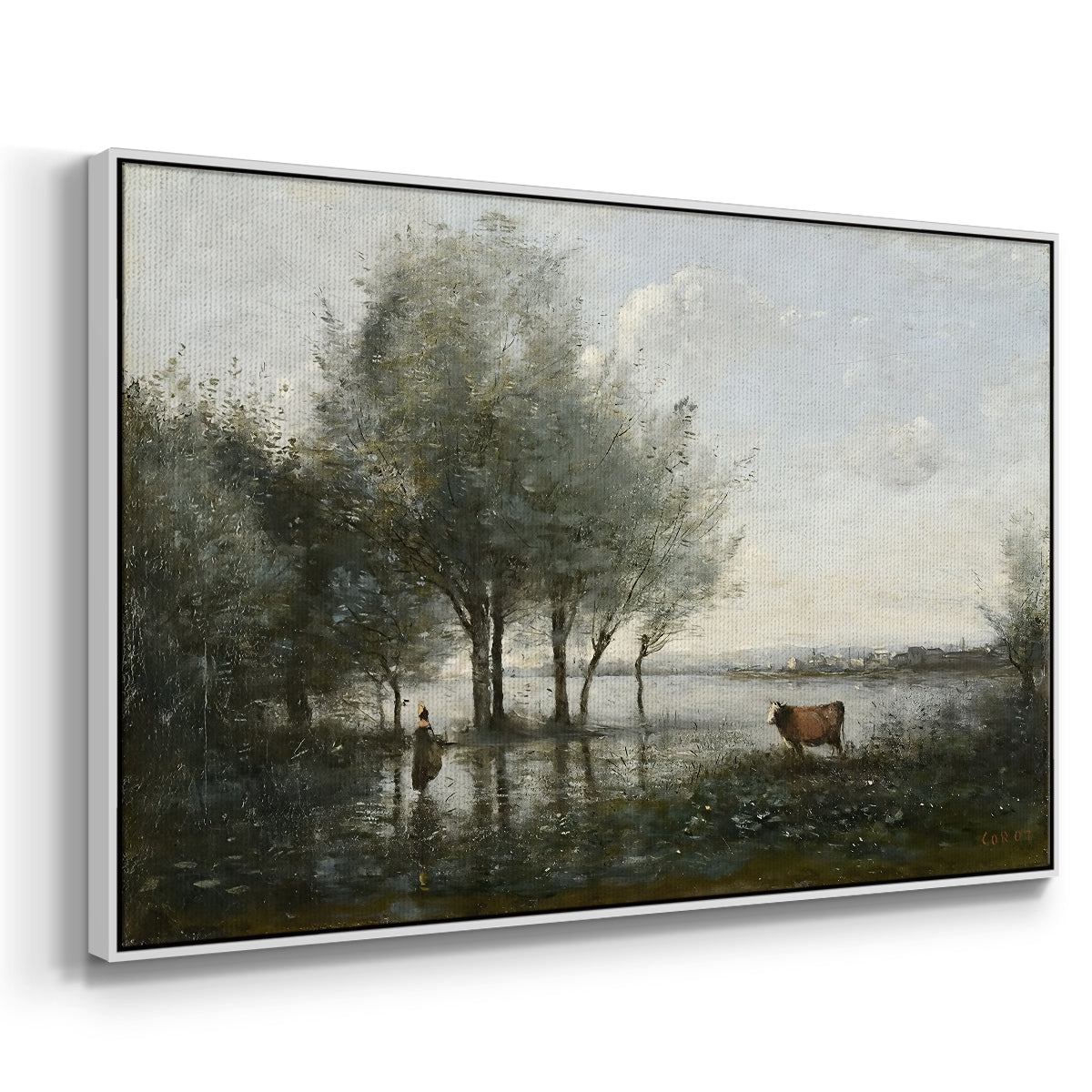The Marsh (Le Marais), c. 1865-1870 - Floater Framed Canvas Print