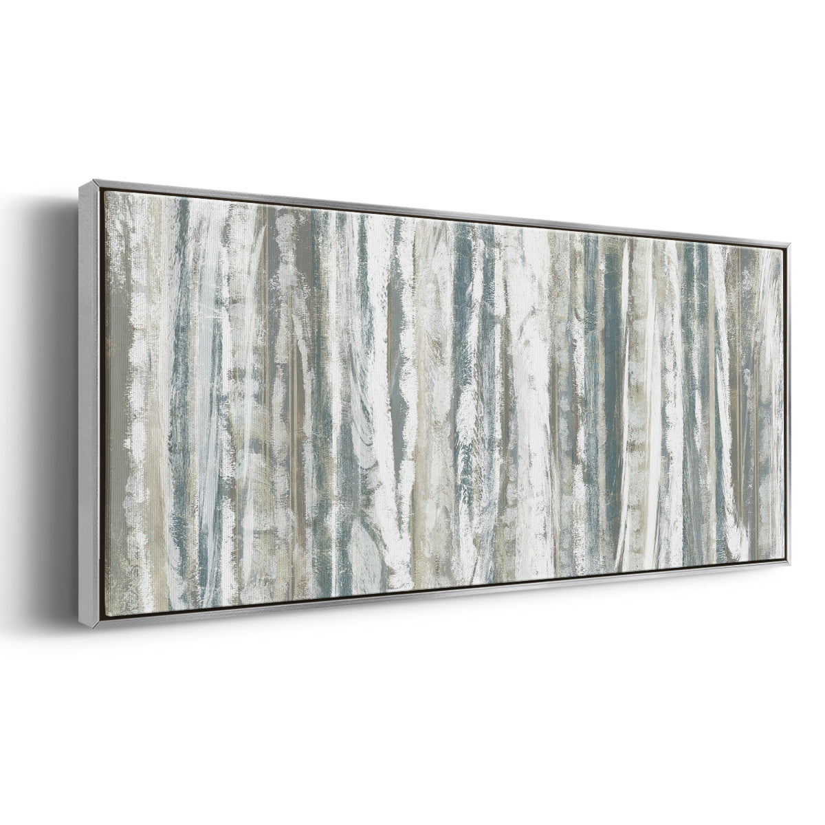 Treeline Strata I - Floater Framed Canvas Print