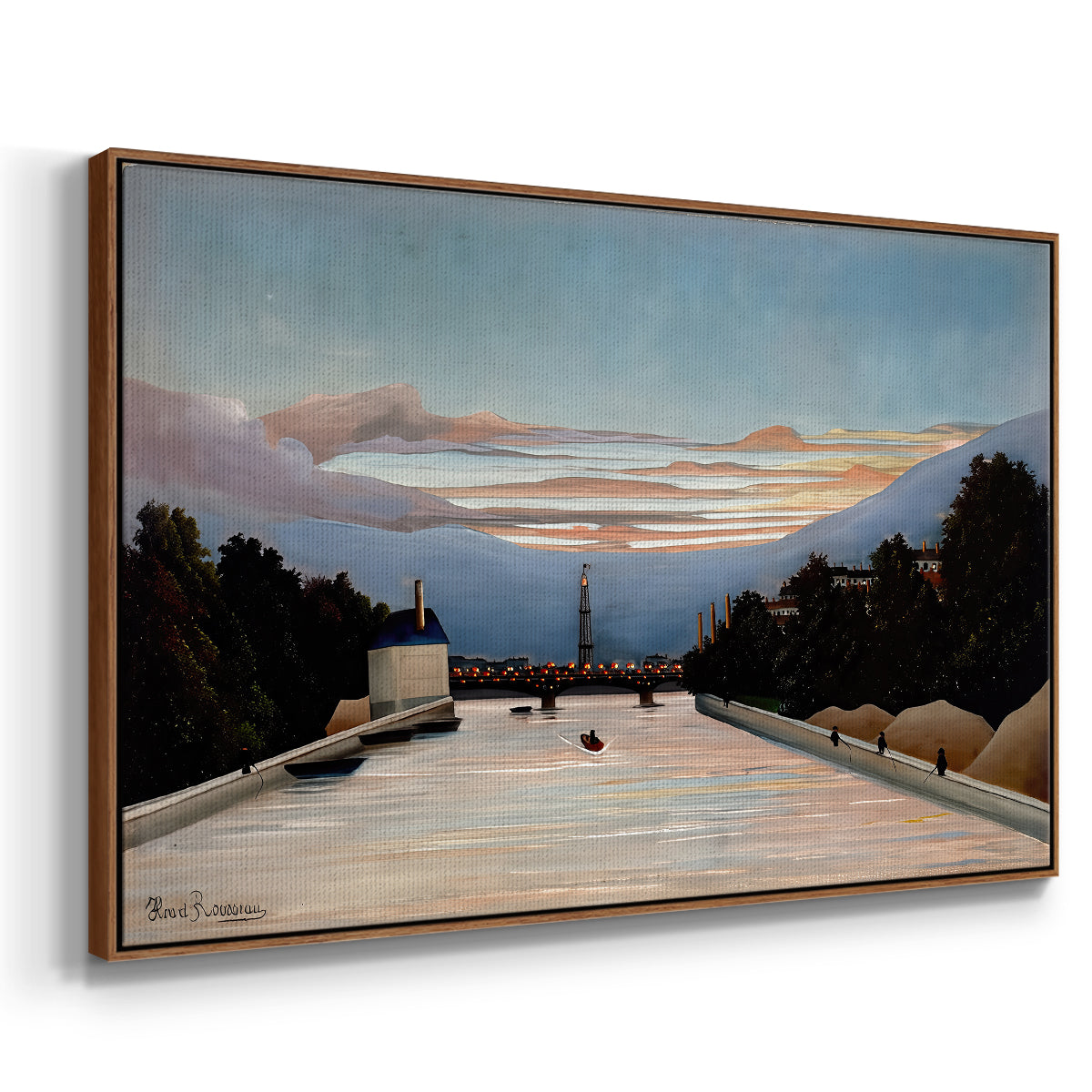 The Eiffel Tower, c. 1898 - Floater Framed Canvas Print