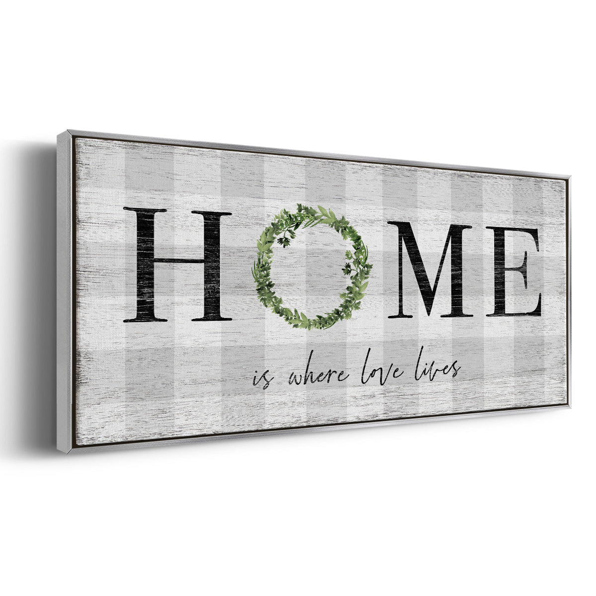 Where Love Lives - Floater Framed Canvas Print
