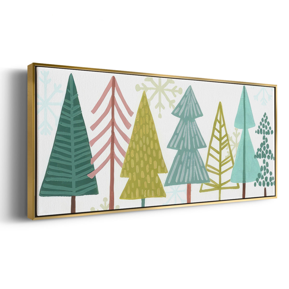 Modern Holiday Collection D - Floater Framed Canvas Print