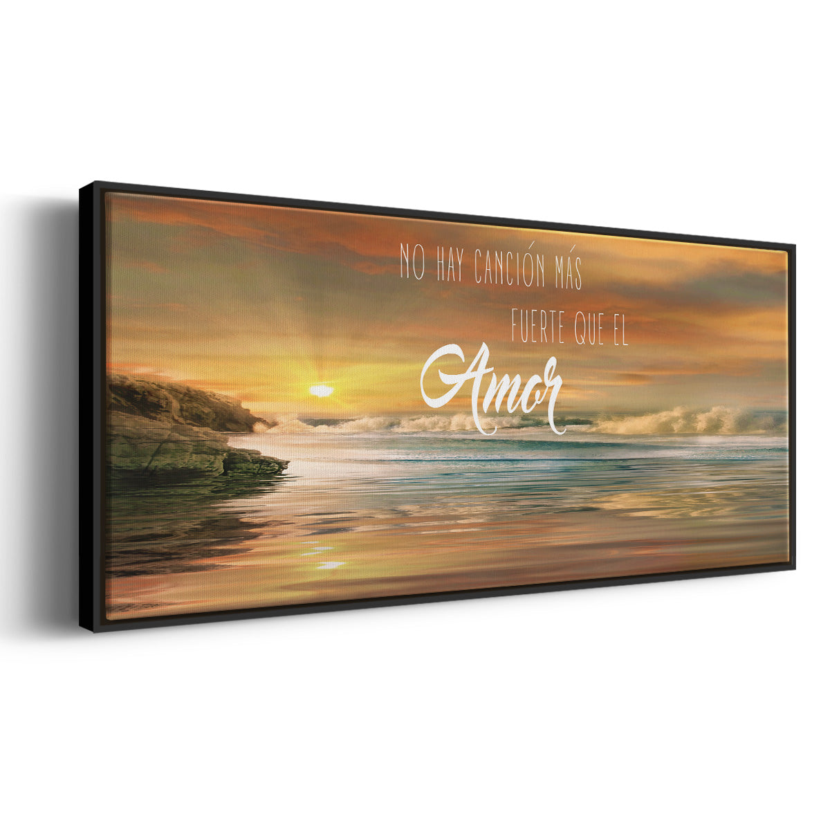 Amor - Floater Framed Canvas Print