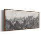 City of Cleveland - Floater Framed Canvas Print