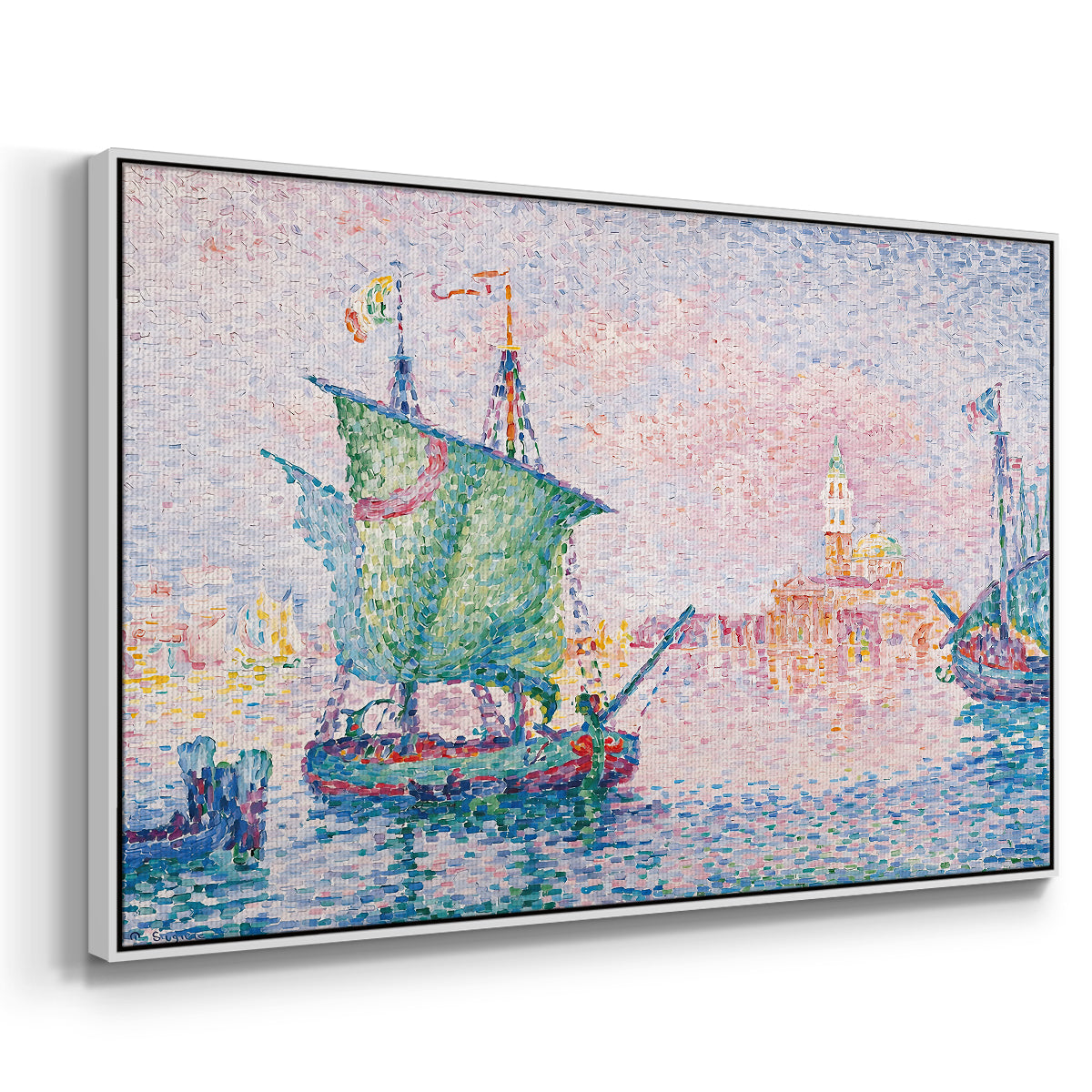 Venice, the Pink Cloud, 1909 - Floater Framed Canvas Print