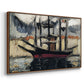 Two Boats Side by Side, Port of Marseilles, c. 1916 - Floater Framed Canvas Print