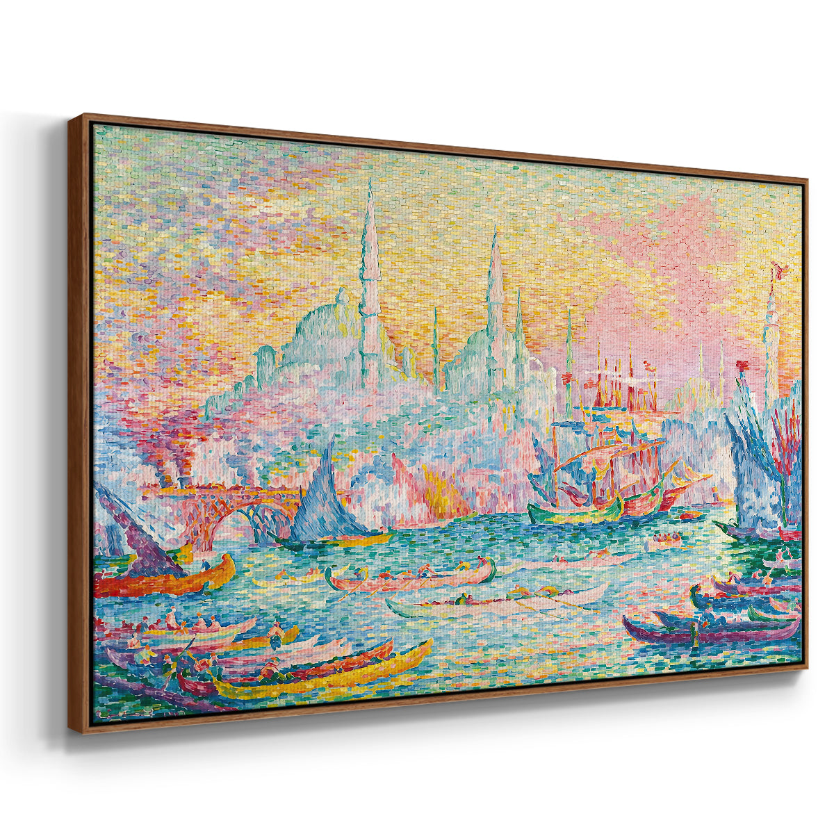The Golden Horn, Constantinople, 1907 - Floater Framed Canvas Print