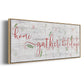 Holidays Gather - Floater Framed Canvas Print