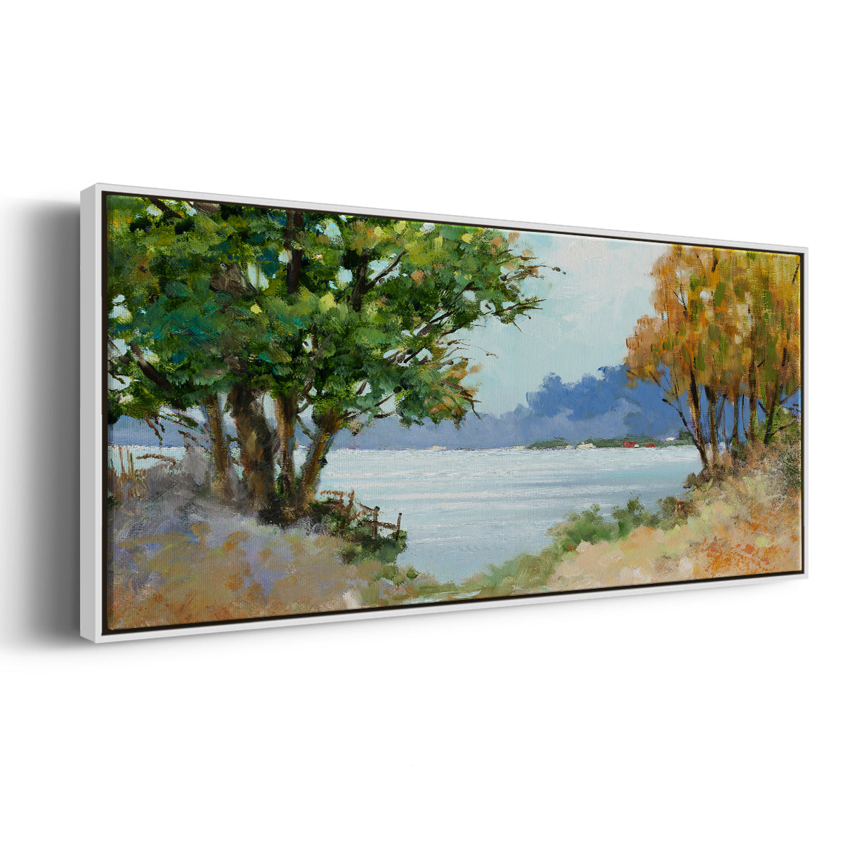 Fall Day - Floater Framed Canvas Print