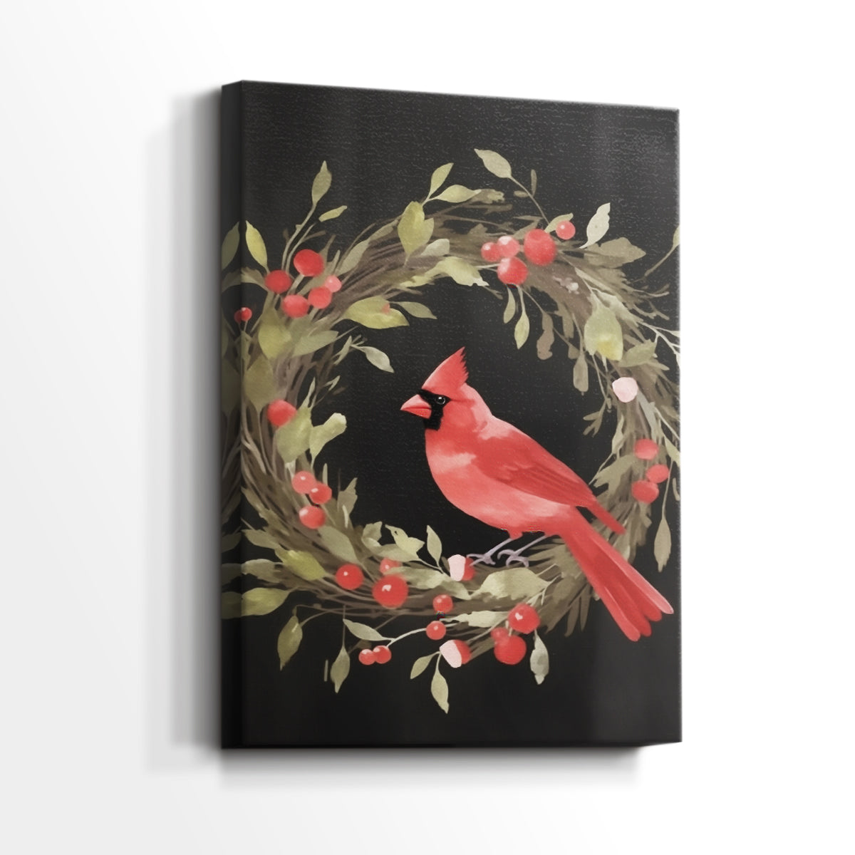 Candlelit Sleigh Serenade - Canvas Art Print
