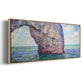 The Manneport at High Tide, 1885 - Floater Framed Canvas Print
