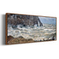 The Manneport, Étretat, Rough Sea, 1883 - Floater Framed Canvas Print