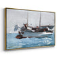 Taking on Wet Provisions, 1903 - Floater Framed Canvas Print